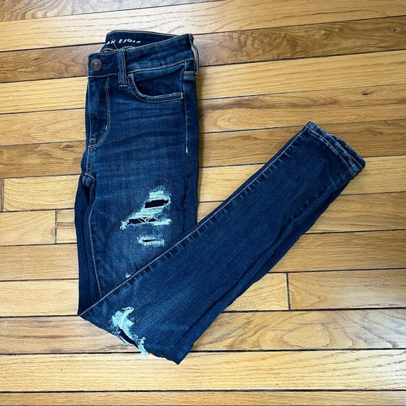 American Eagle Outfitters Denim - American Eagle distressed ripped next level stretch jegging jeans 00 regular